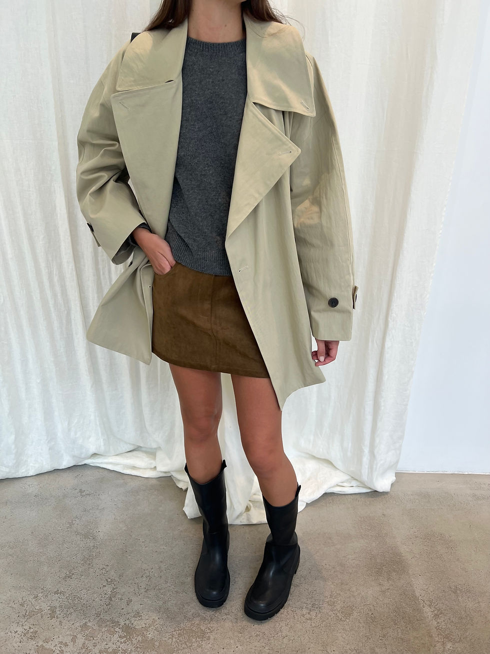 Thumbnail: Suede Mini Skirt