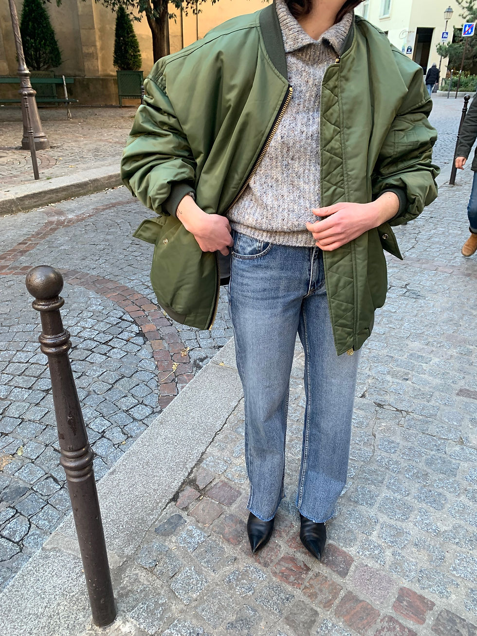 Thumbnail: Brushed Slit Jeans