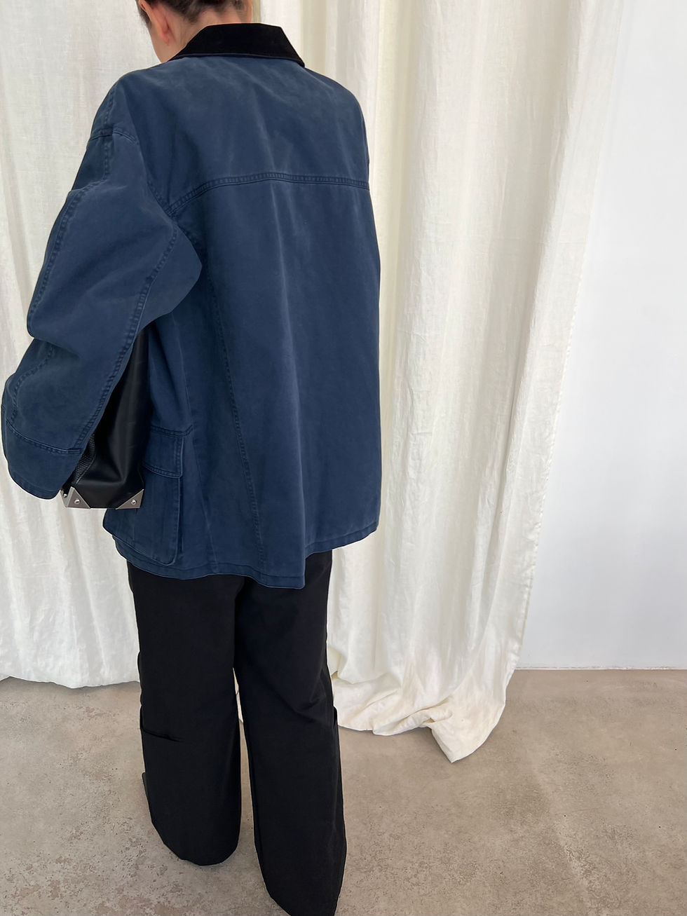 Thumbnail: Suede Collar Workwear Jacket (2colors)