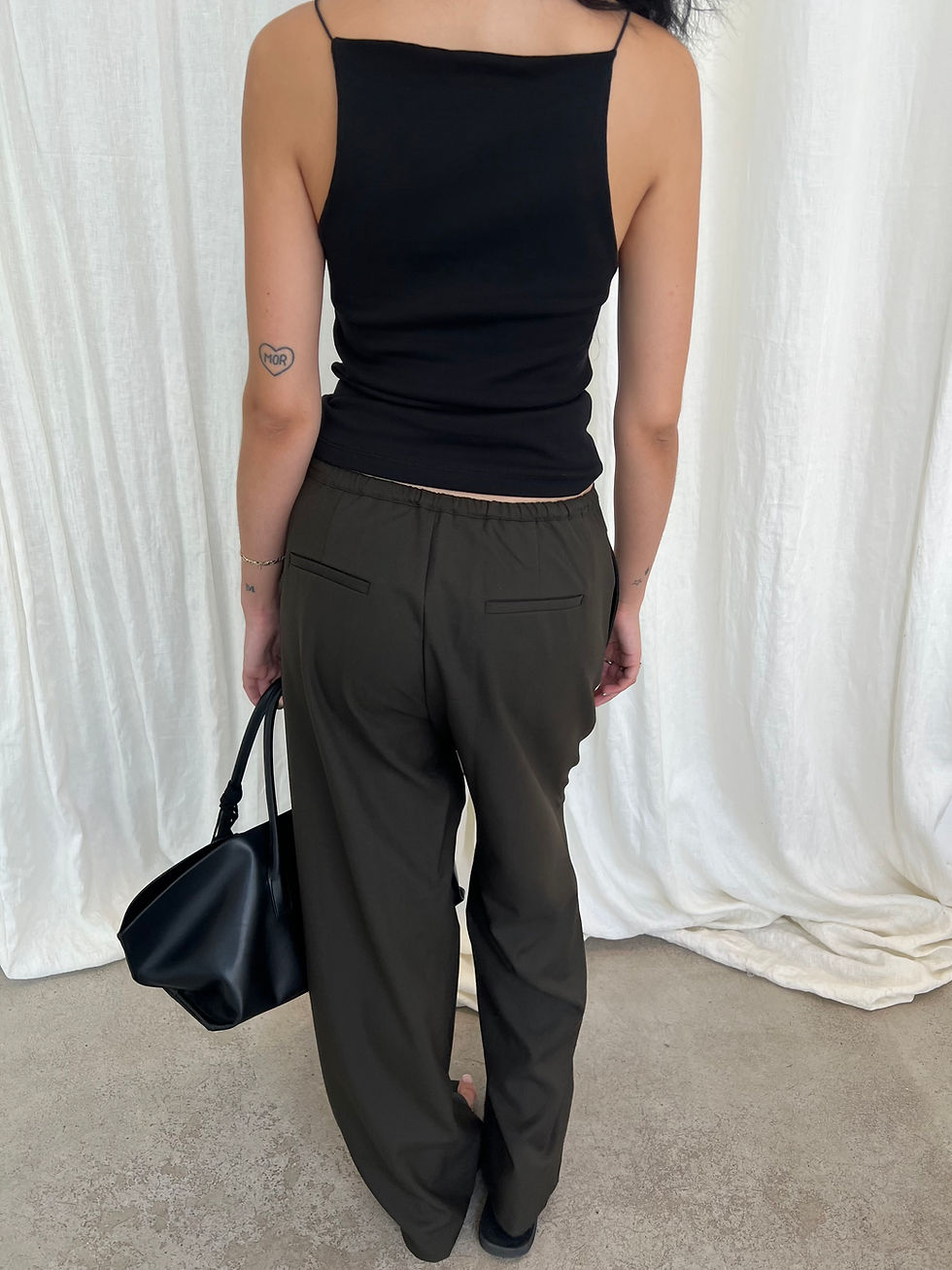 Thumbnail: Brown Pintuck Trousers