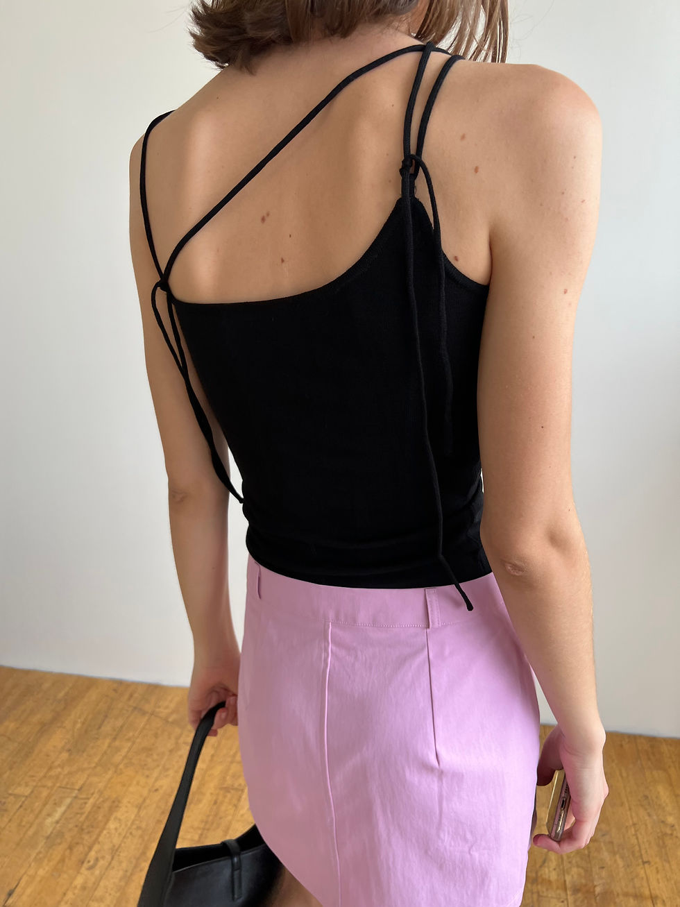 Thumbnail: Self-Tie Knit Tank (2colors)