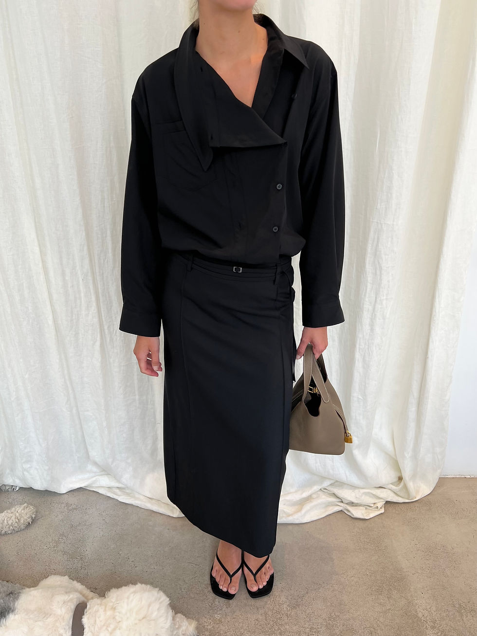 Thumbnail: Belted Pencil Skirt