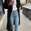 Thumbnail: Back Slit Jeans