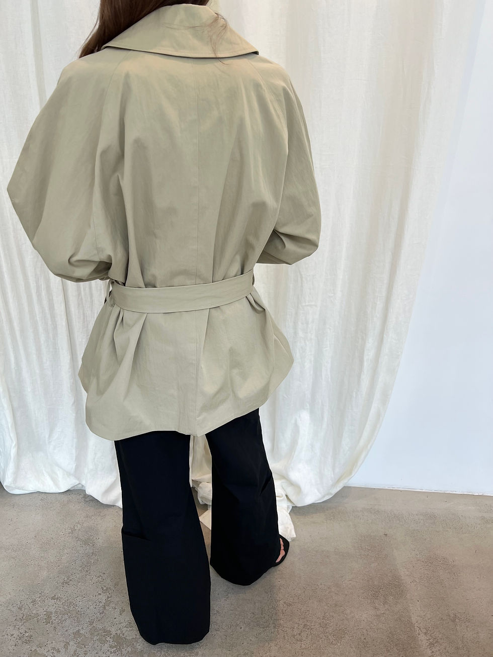 Thumbnail: Oversized Half Trench Coat