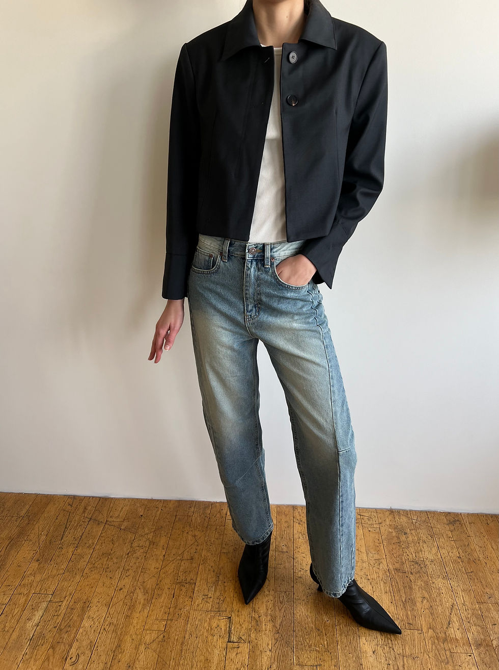Thumbnail: Two Button Cropped  Blazer