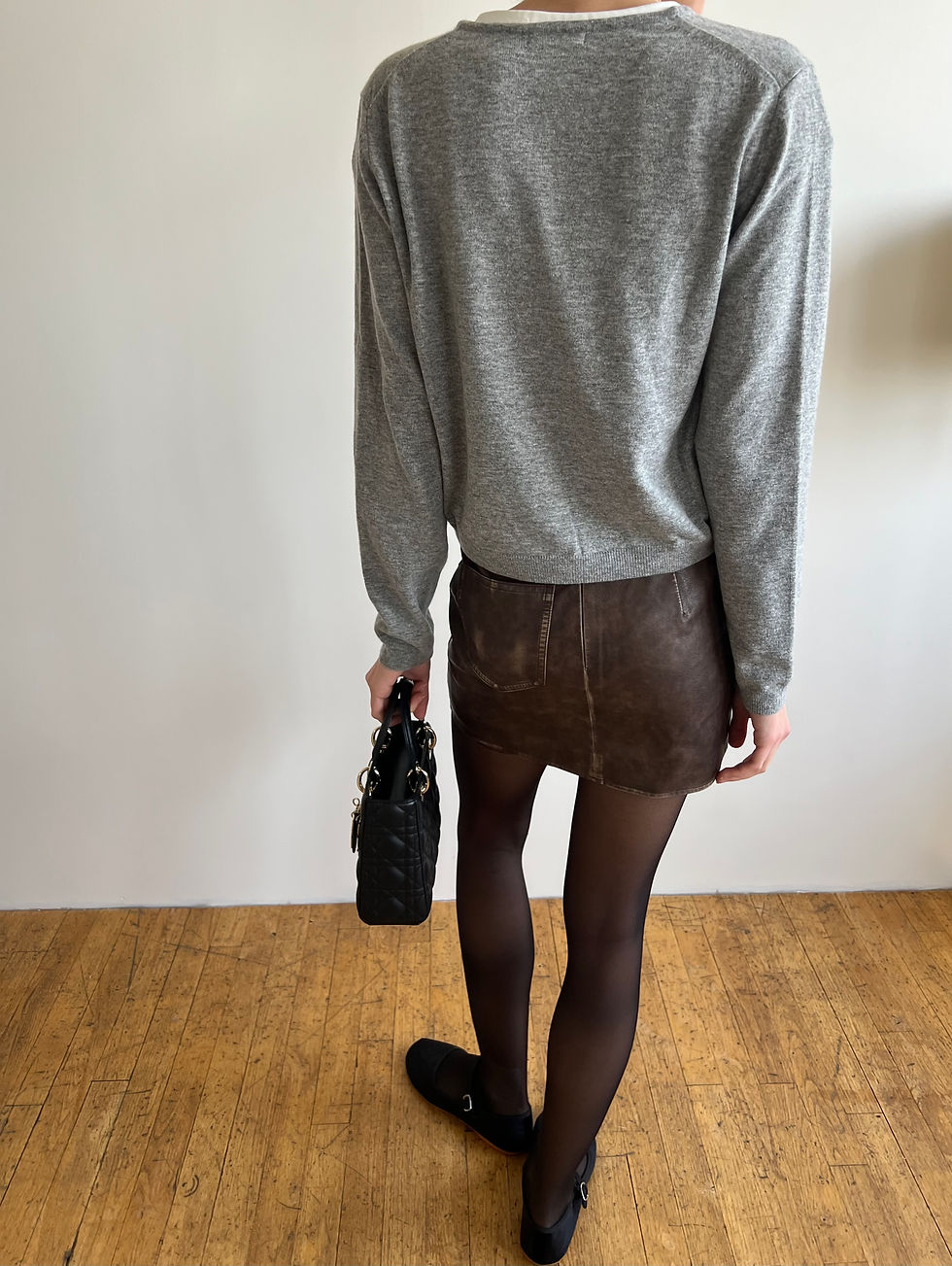 Thumbnail: Faux Leather Mini Skirt