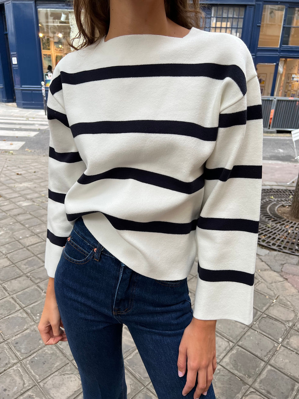 Thumbnail: Striped Knit Jumper