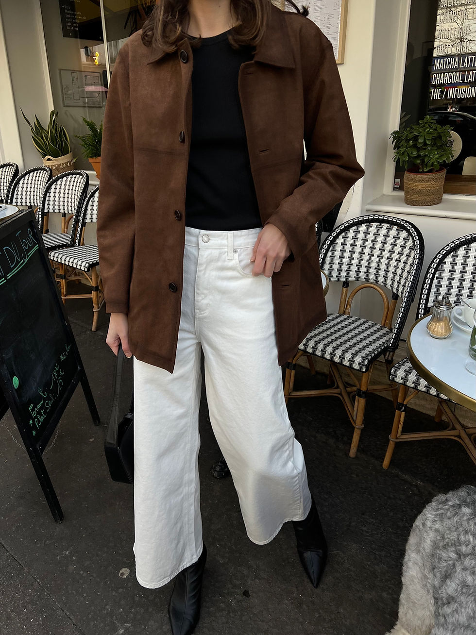 Thumbnail: White Wide Leg Jeans