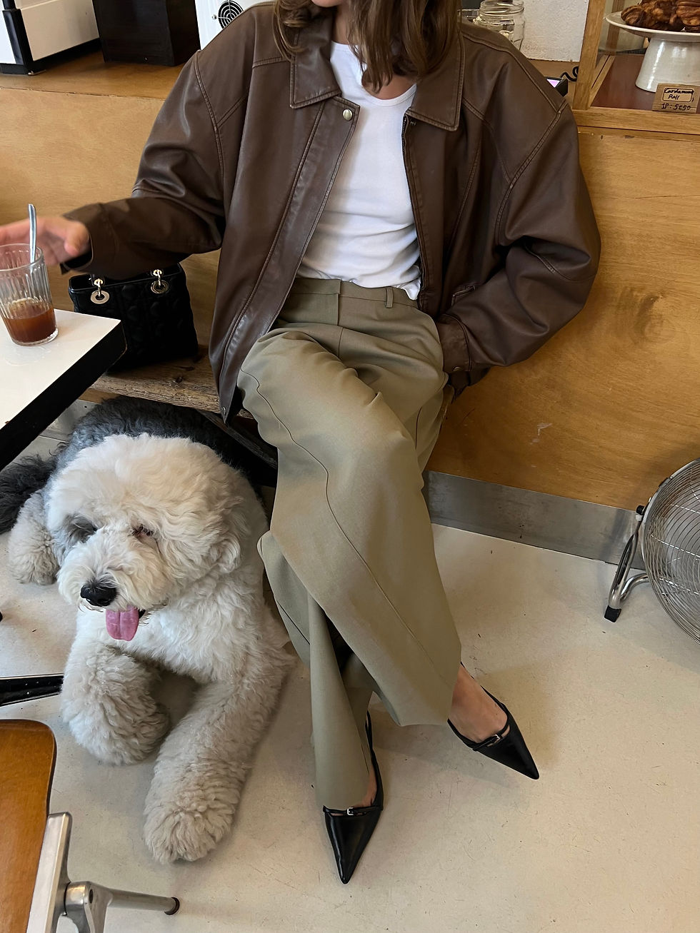 Thumbnail: Oversized Shoulder Pad Blouson Jacket