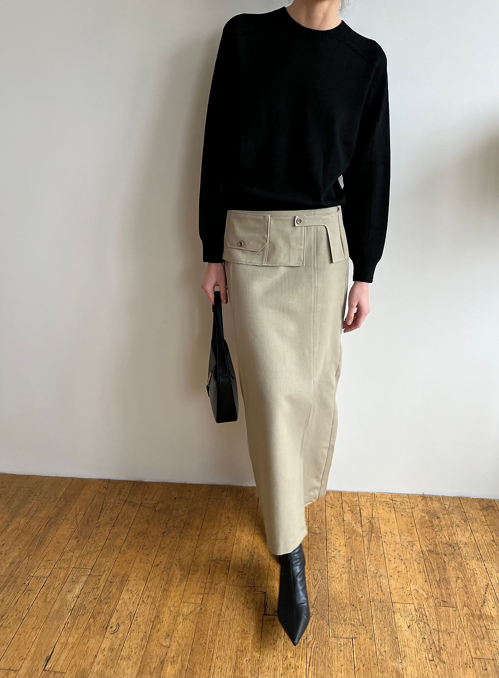 Thumbnail: Oversized Crewneck Knit Top