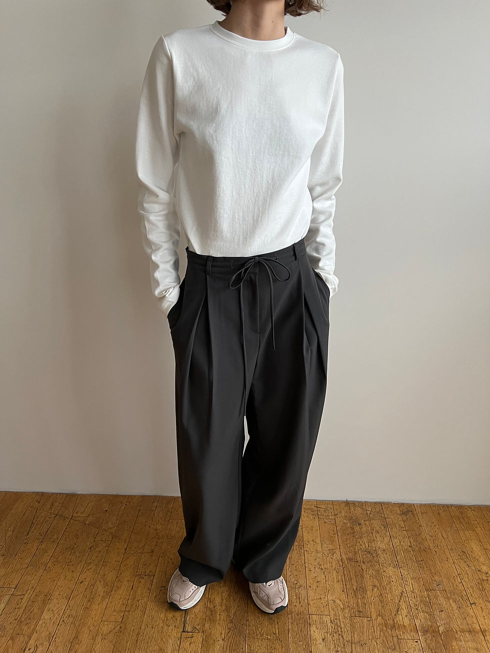 Thumbnail: Pleated Trousers (2colors)