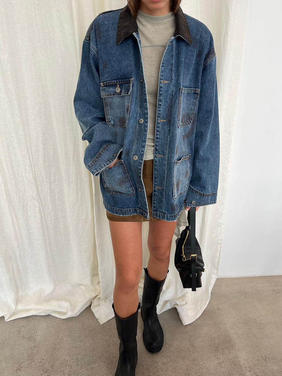 Thumbnail: Oil Denim Workwear Jacket