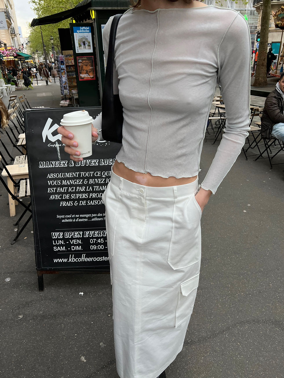 Thumbnail: Inside Out Sheer Top (2colors)