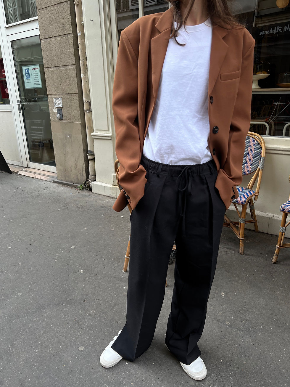 Thumbnail: Slit Wide Leg Trousers