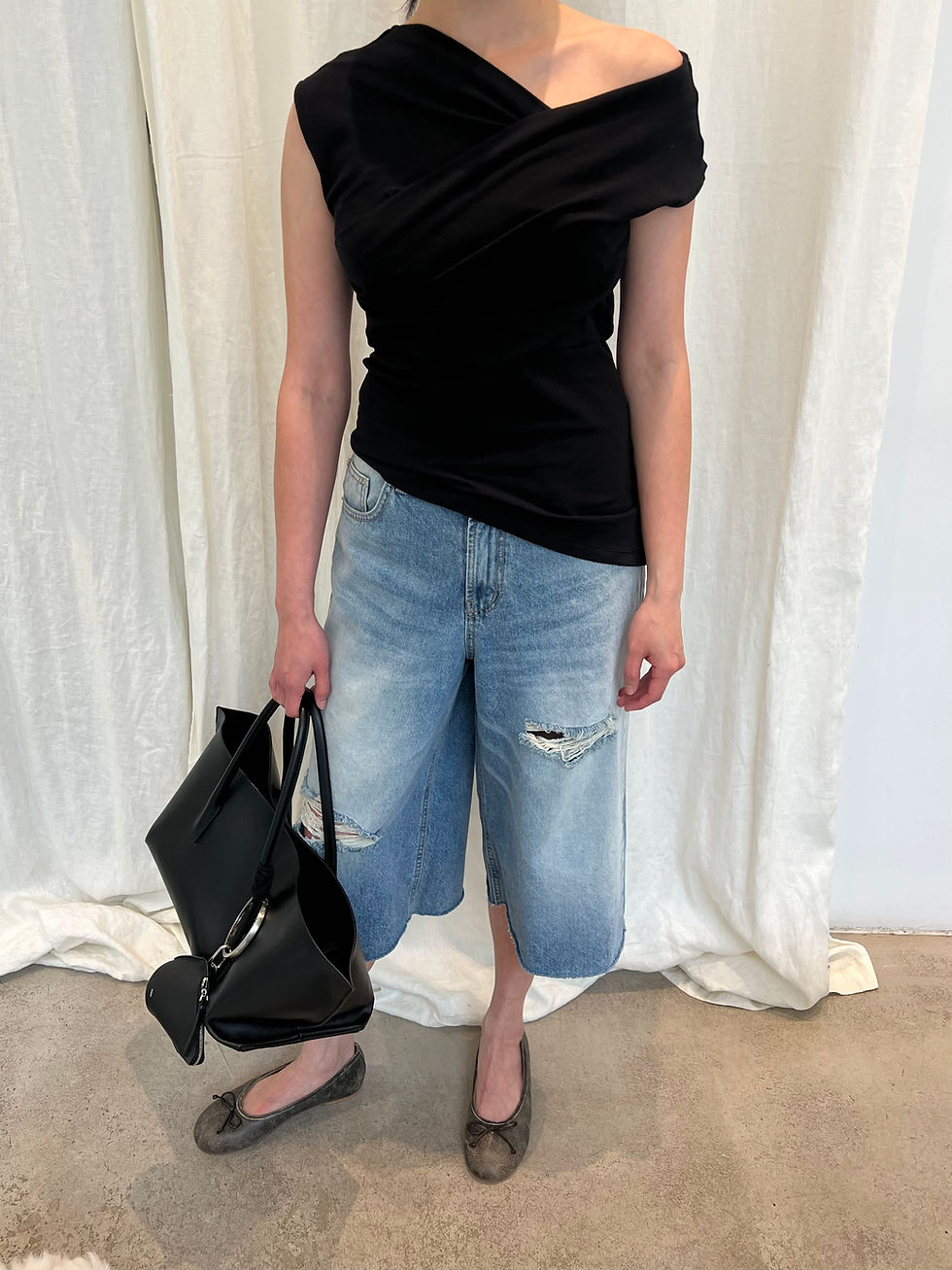 Thumbnail: Ruched Off Shoulder Top