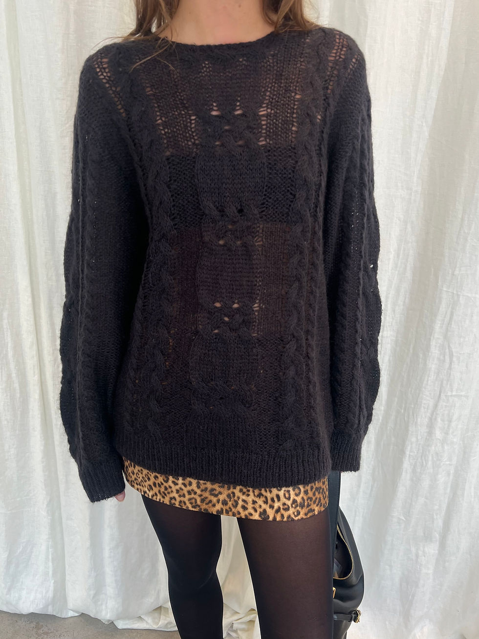 Thumbnail: Oversized Cable-Knit Jumper
