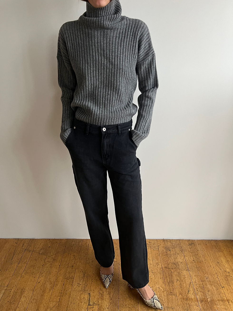 Thumbnail: Black Hammer Loop Jeans