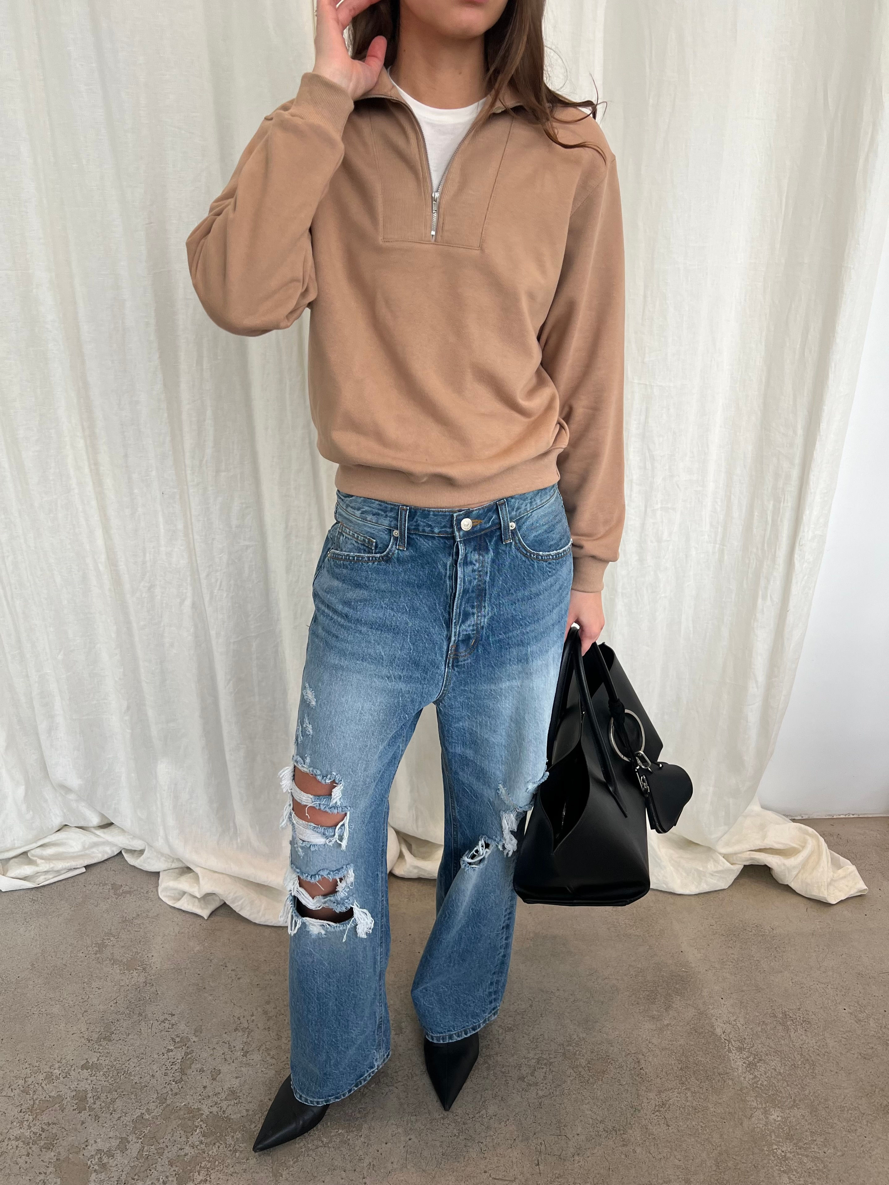 Half Zip Sweatshirt (3colors)