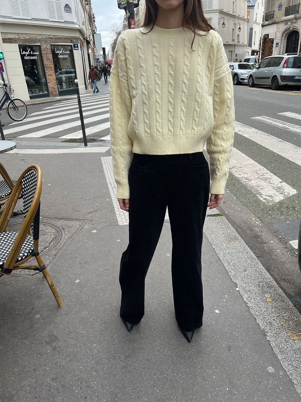 Thumbnail: Cable-Knit Jumper (2colors)