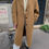 Thumbnail: Balloon Sleeve Wool Coat