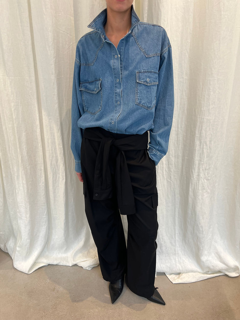Thumbnail: Shirt Around Cargo Trousers