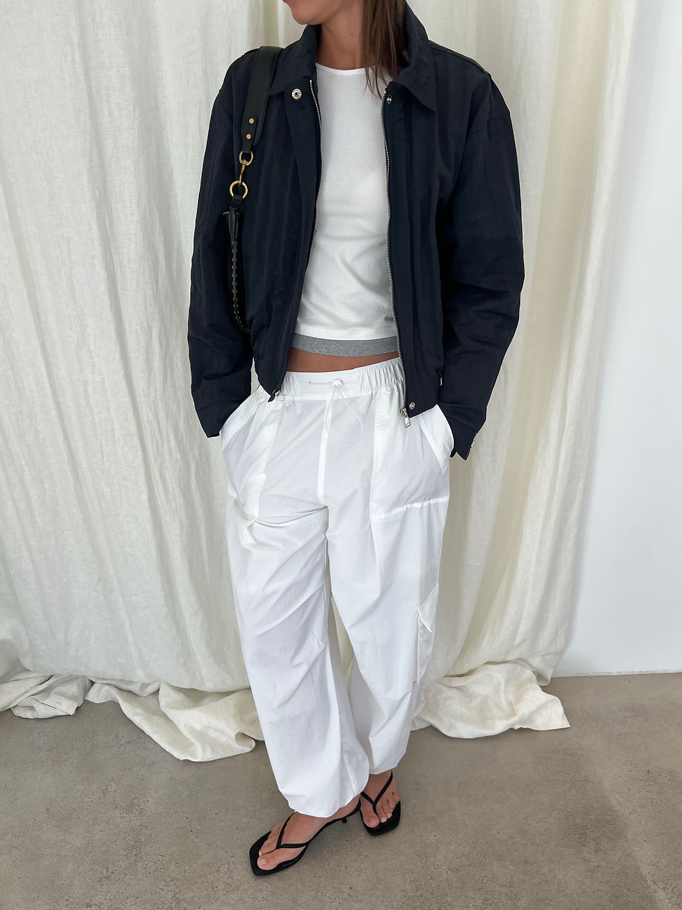 Thumbnail: White Le Cargo Pants
