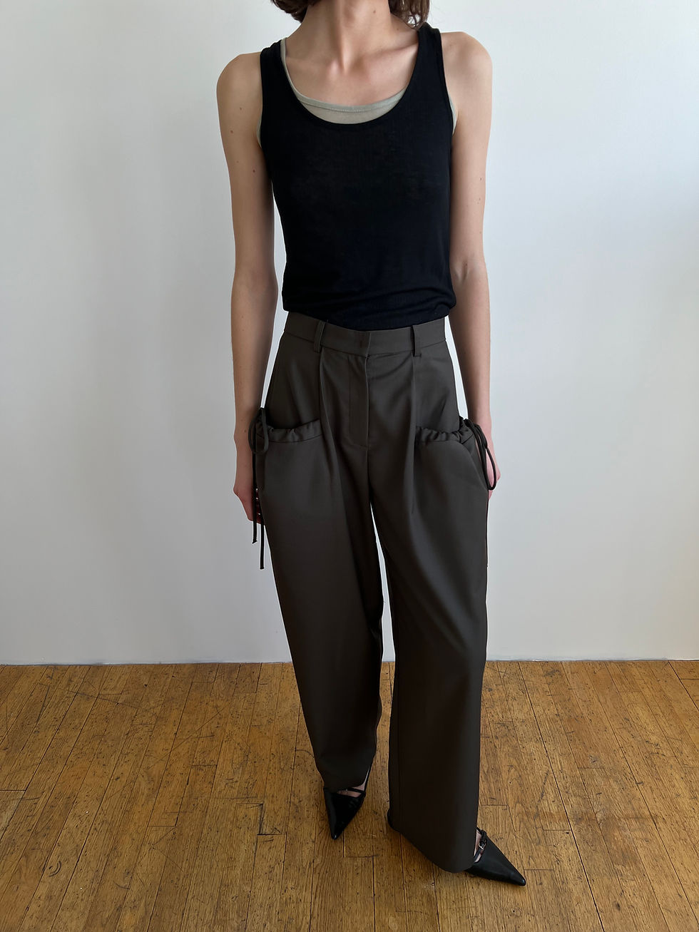 Thumbnail: Drawstring Pocket Trousers