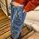 Thumbnail: Oversized Denim Cargo Pants