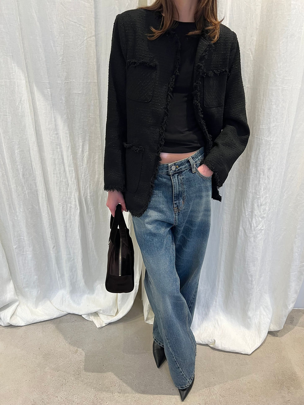 Thumbnail: Fringed Tweed Jacket