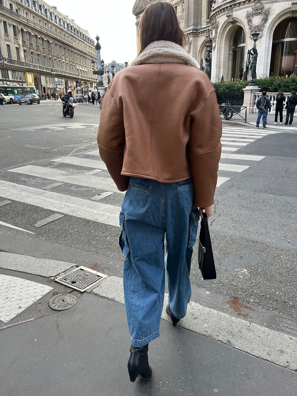 Thumbnail: Oversized Denim Cargo Pants