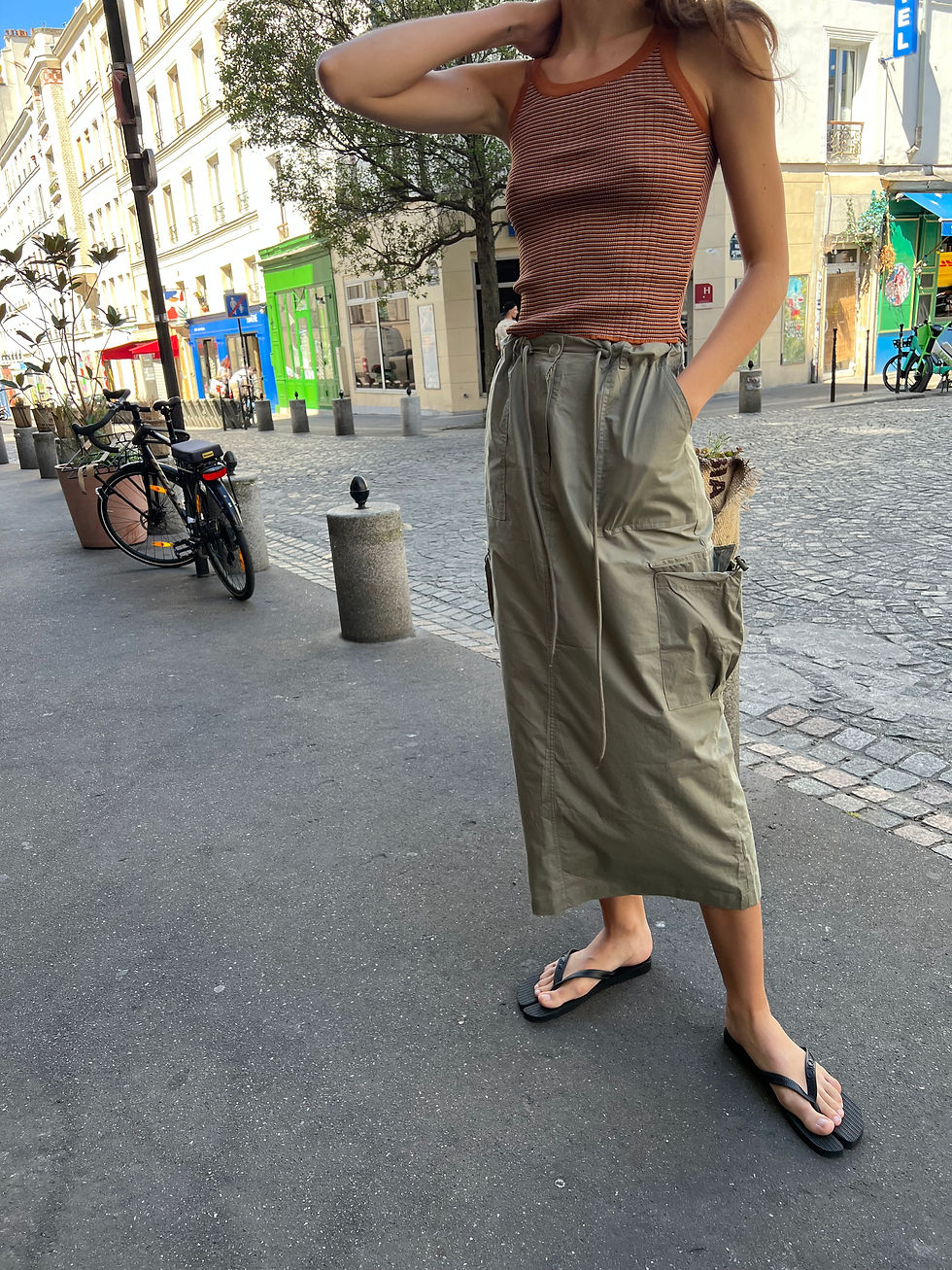 Thumbnail: Khaki Cargo Skirt