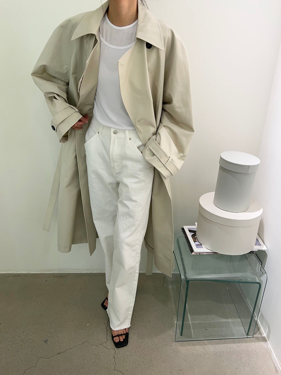 Thumbnail: Oversized Split Back Trench Coat