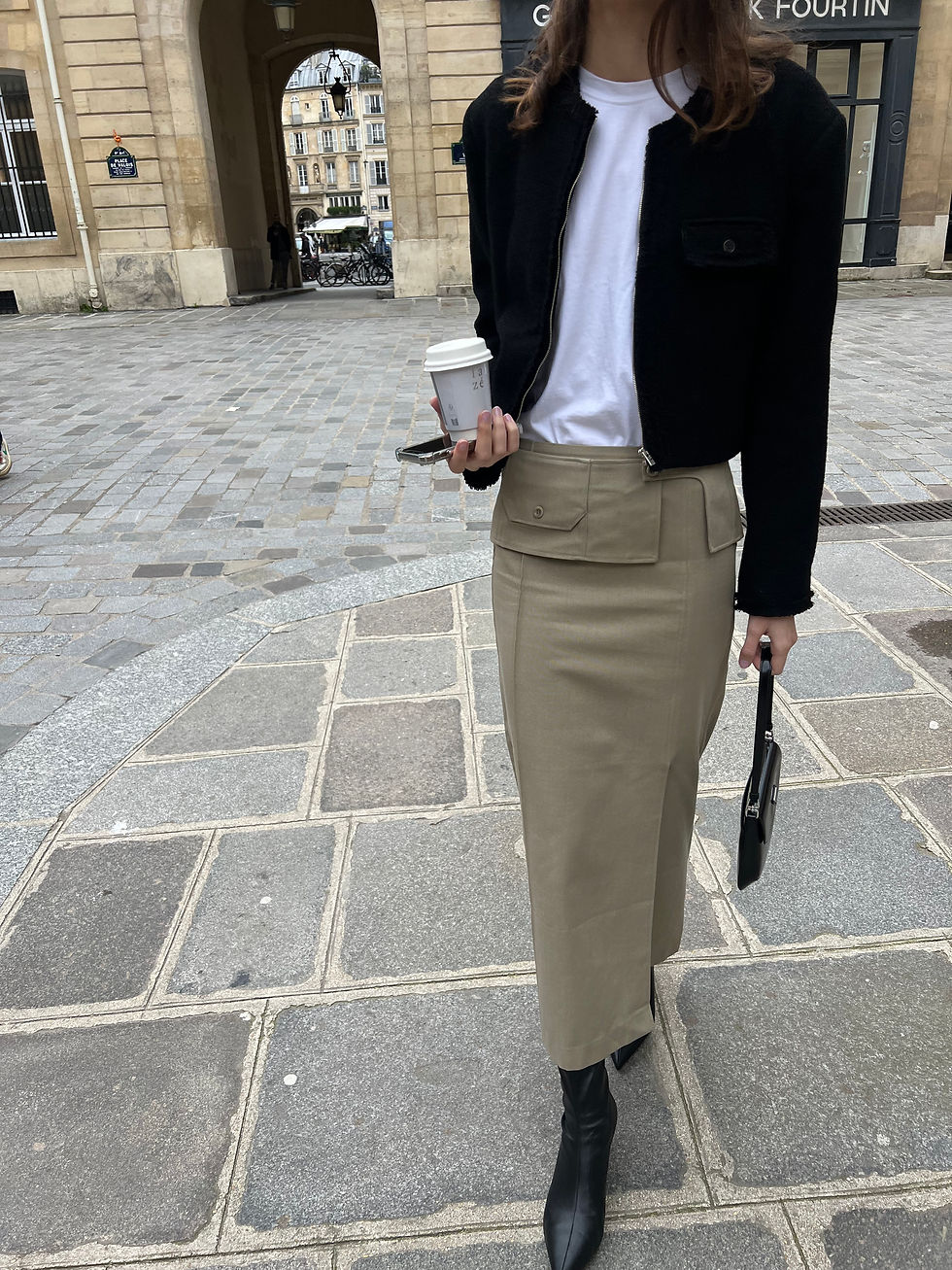 Thumbnail: Tweed Zip-Up Jacket