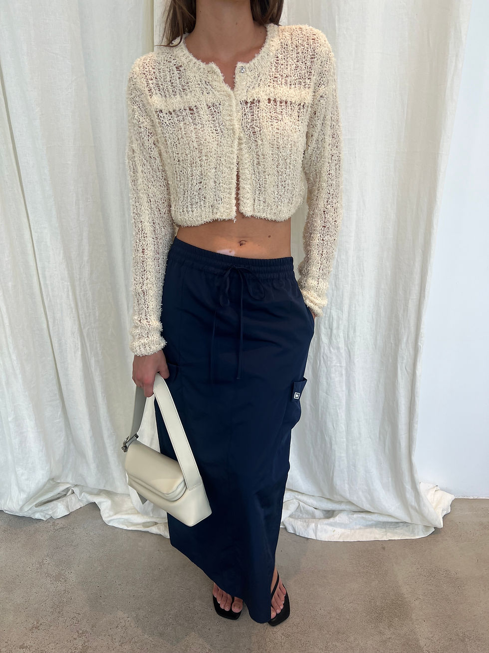Thumbnail: Textured Cropped Cardigan
