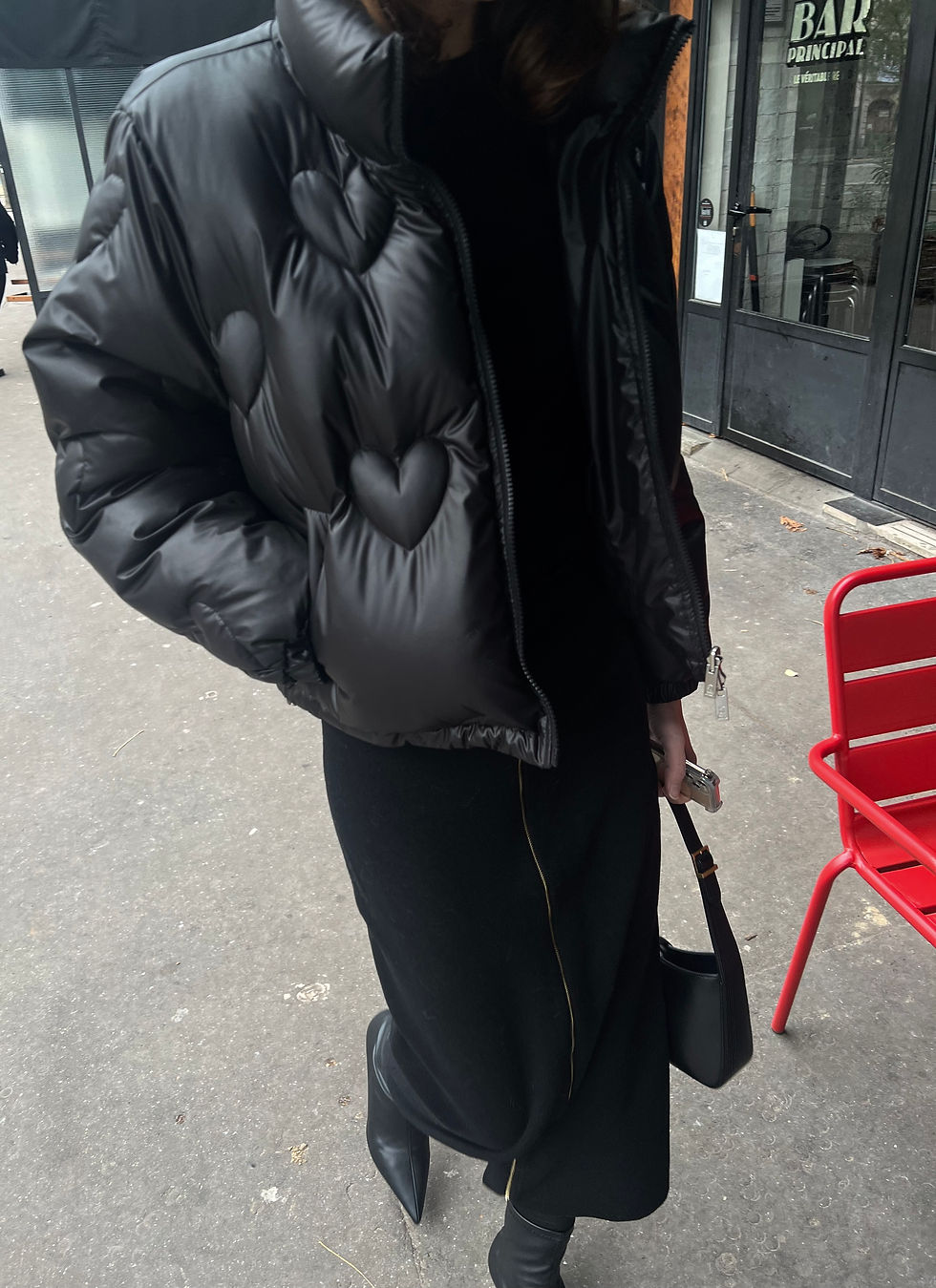 Reversible Heart Puffer Jacket