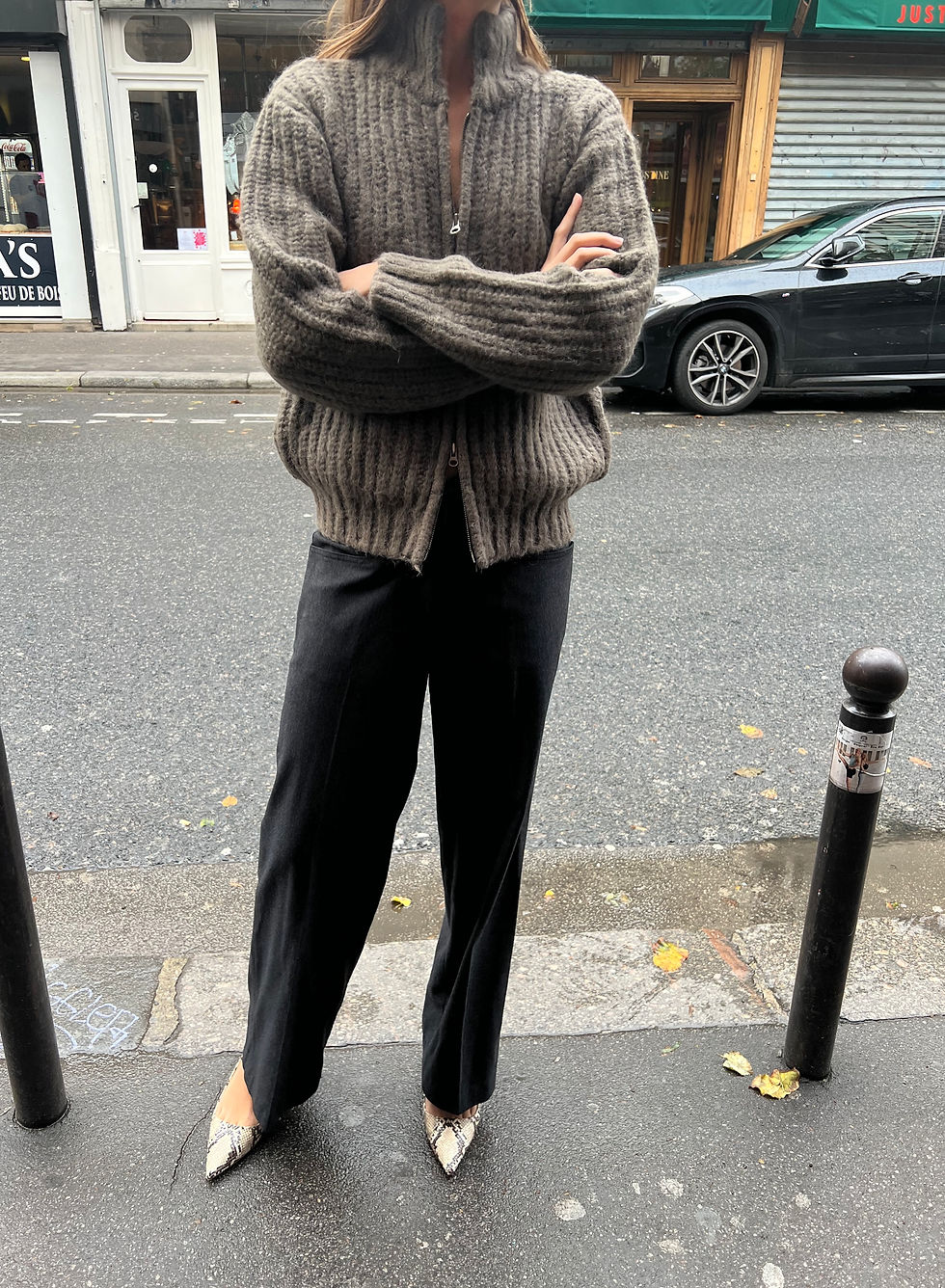 Thumbnail: Mohair Zip Up Jumper