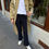 Thumbnail: Khaki Beige Belted Wool Coat
