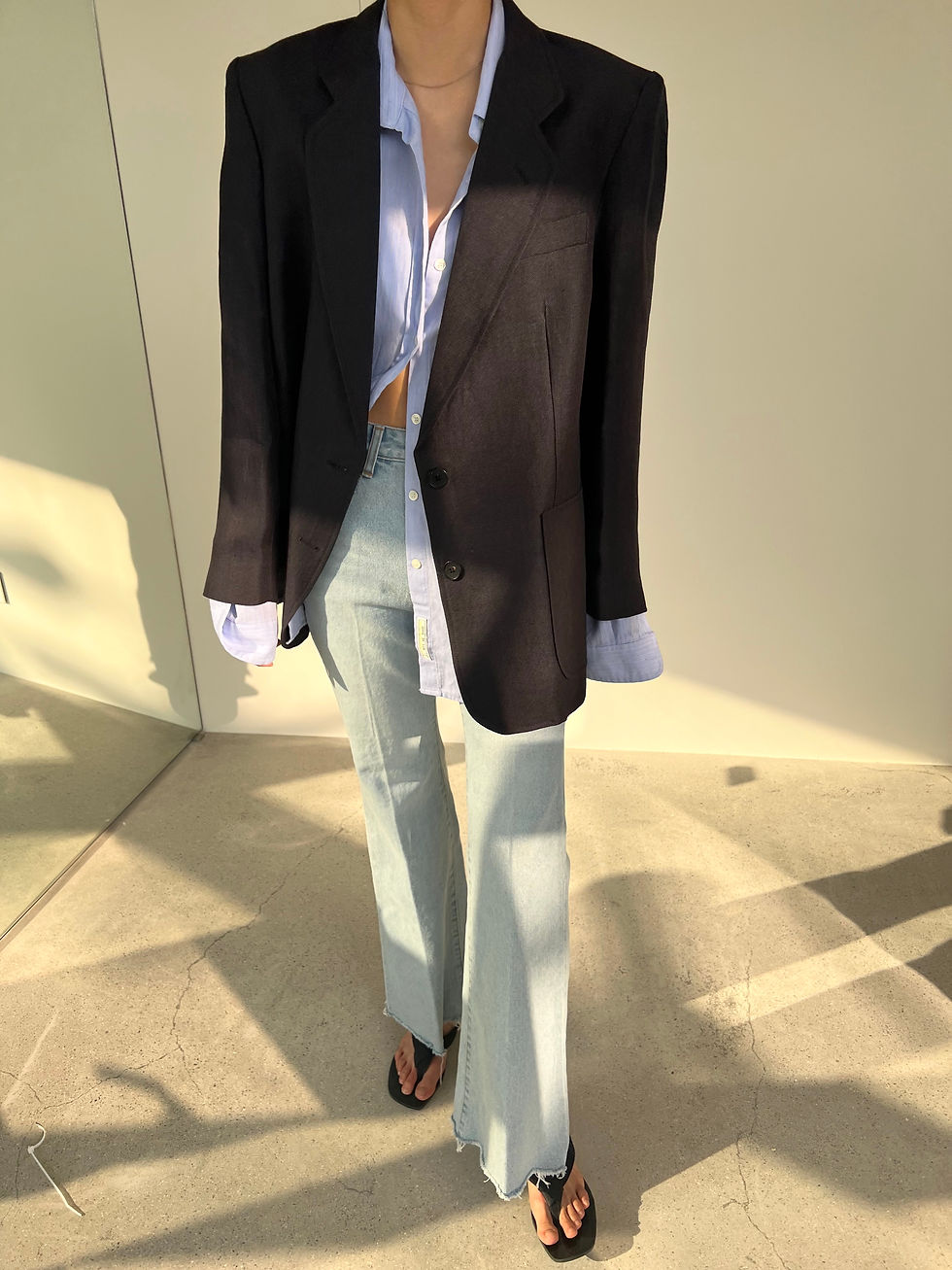 Thumbnail: Boxy Linen Blazer