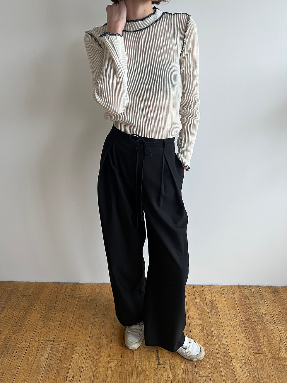 Thumbnail: Pleated Trousers (2colors)