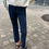 Thumbnail: Dark Blue Flared Jeans