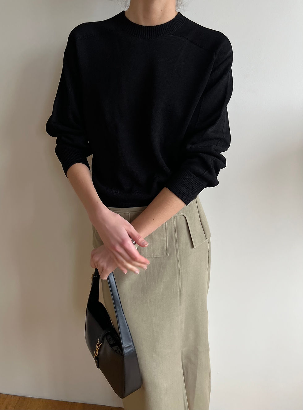 Thumbnail: Oversized Crewneck Knit Top