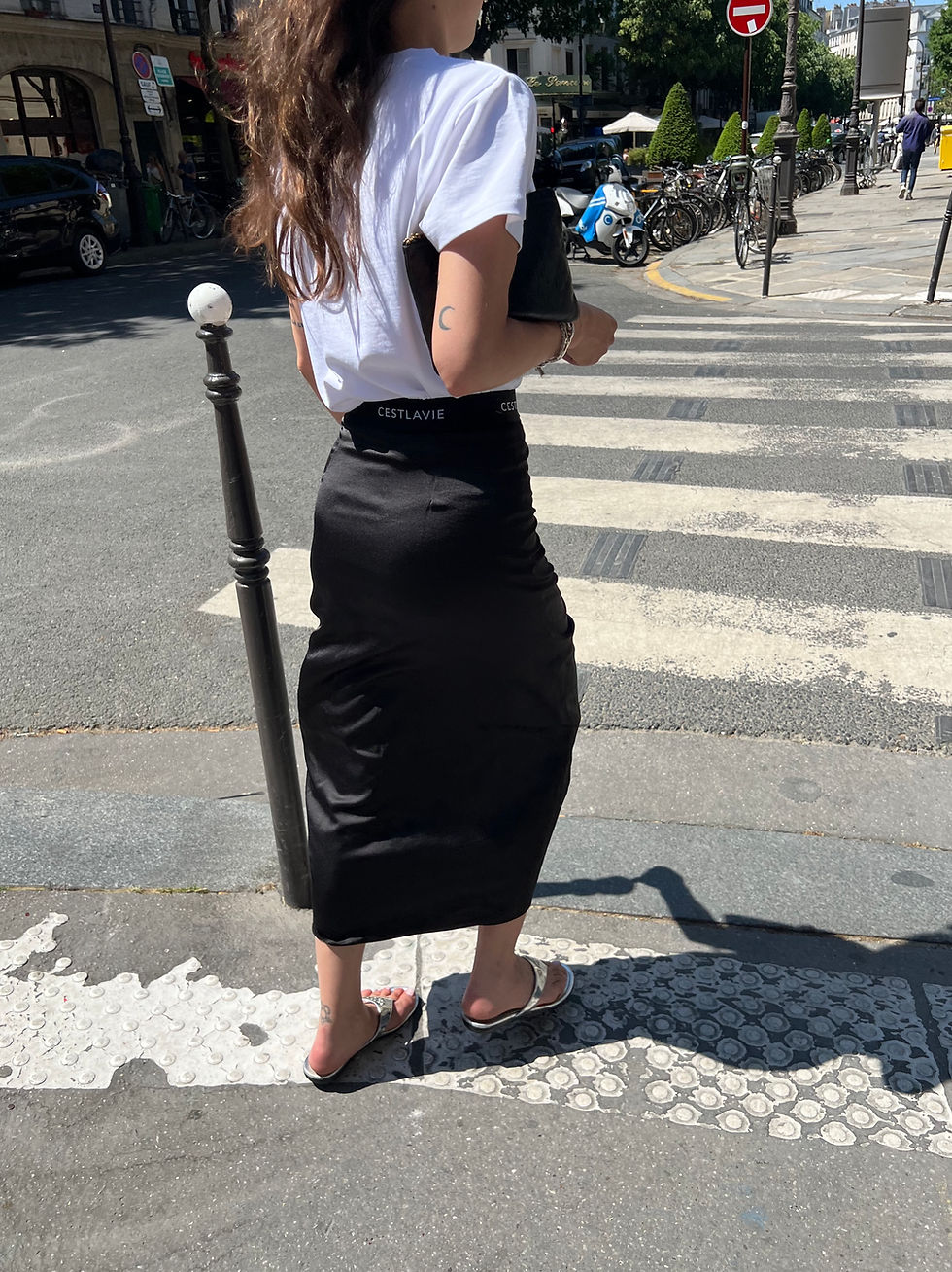 Thumbnail: Ruched Drawstring Skirt