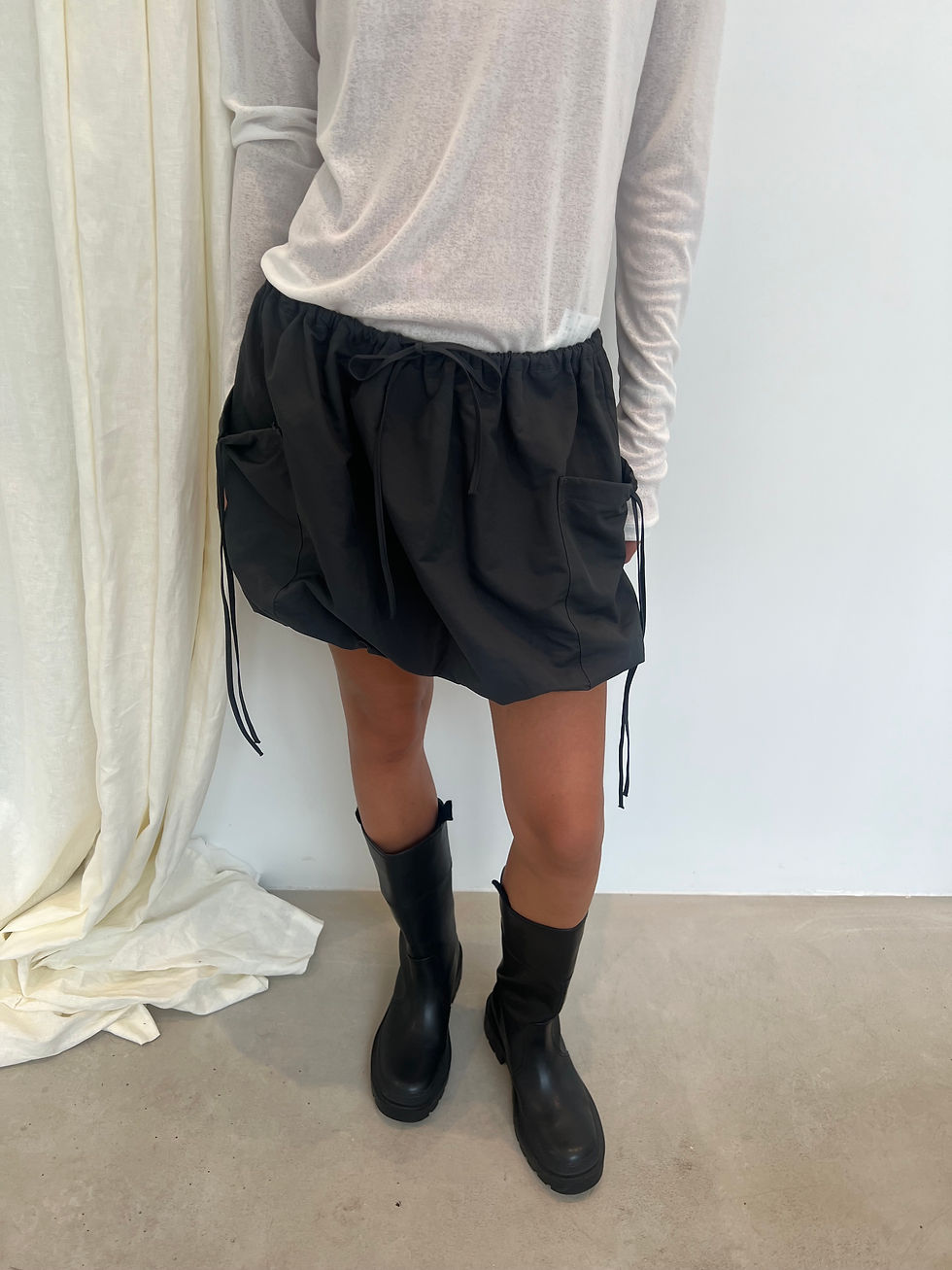 Thumbnail: Puffball Cargo Mini Skirt