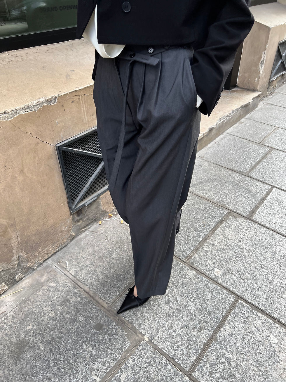 Thumbnail: Belted Pleated Trousers
