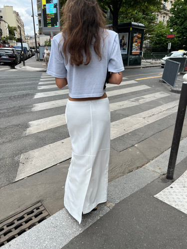 White Maxi Skirt | LE:APT