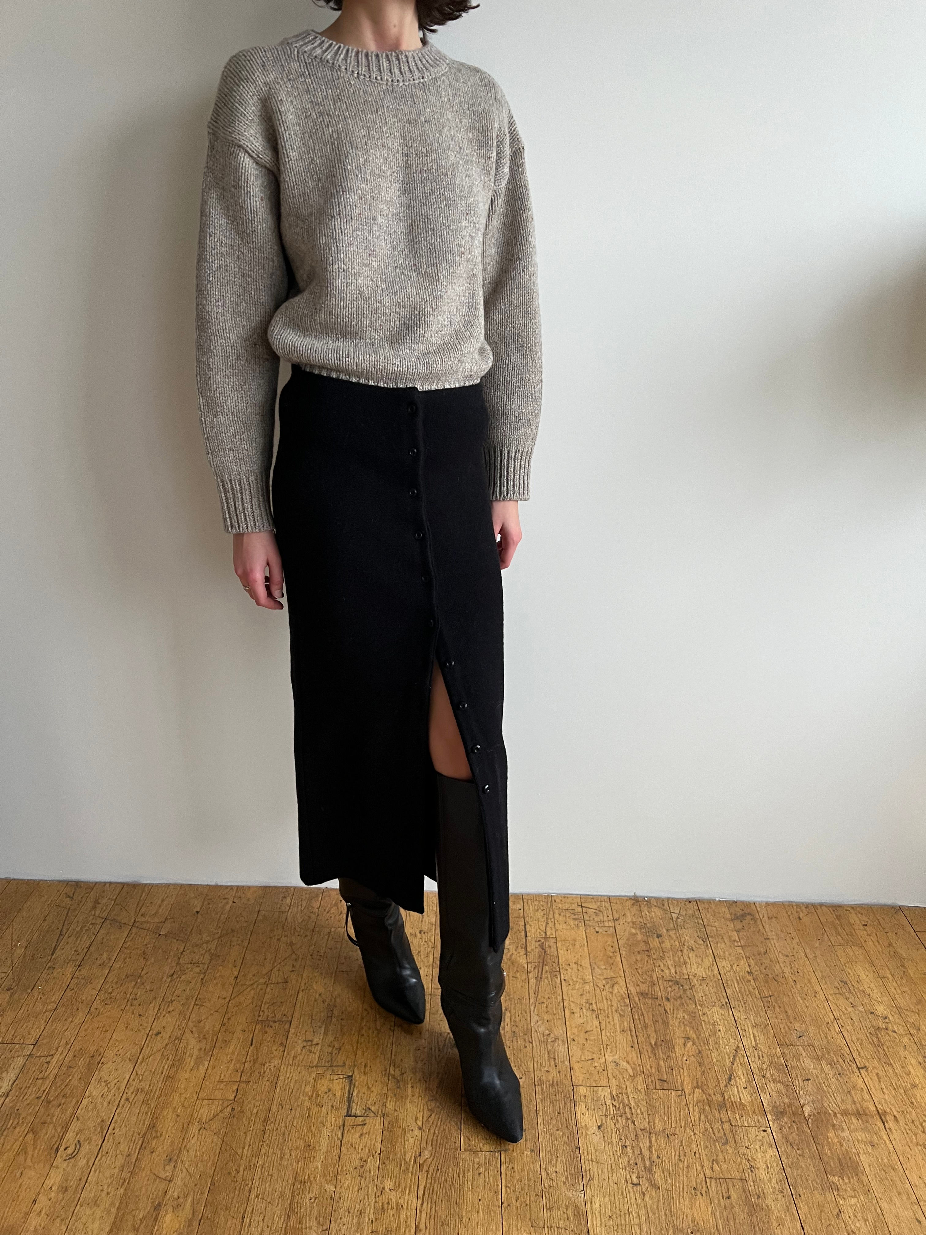 Chunky Crew Neck Jumper (2colors)