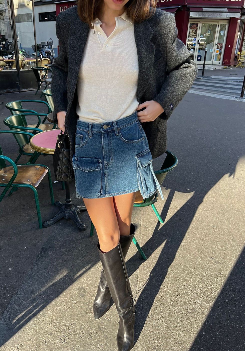 Thumbnail: Oversized Charcoal Wool Blazer (Abraham Moon Wool)