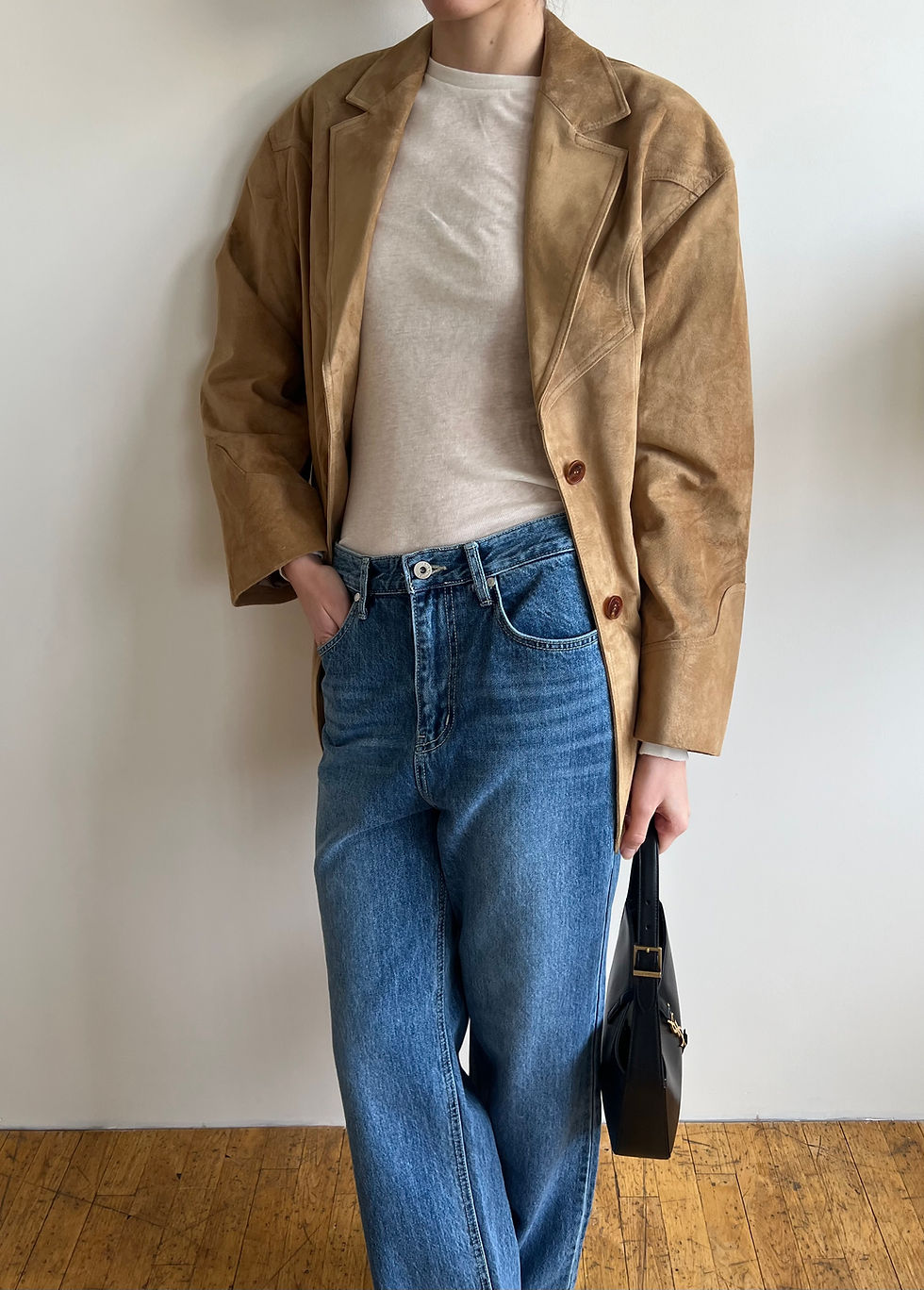 Thumbnail: Oversized Suede Jacket