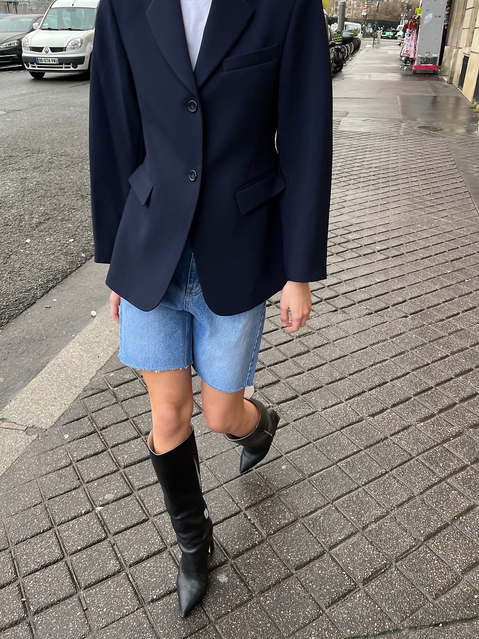 Thumbnail: Knee Length Denim Shorts