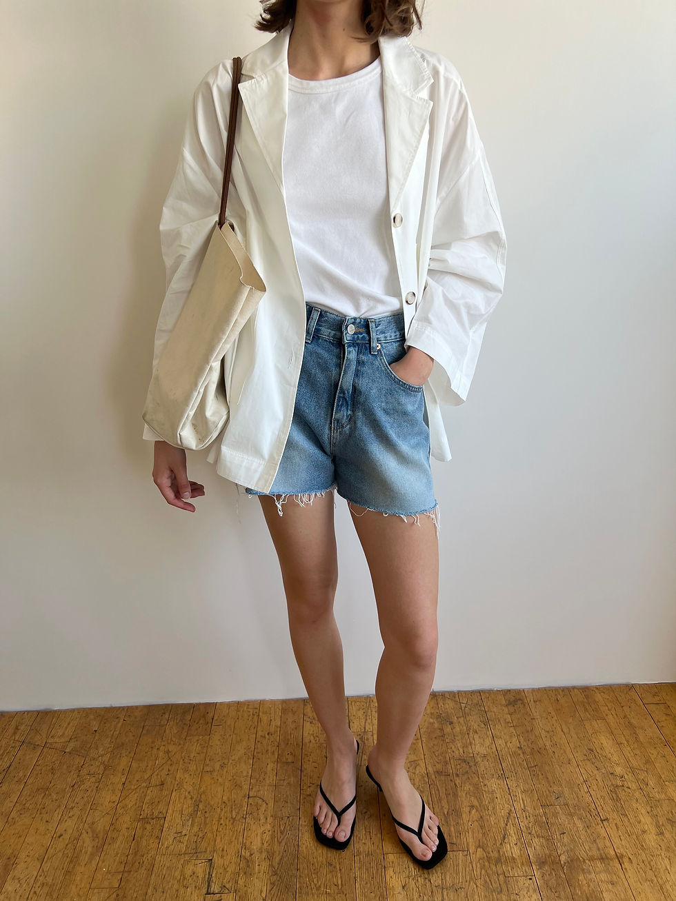 Thumbnail: High Waist Denim Shorts